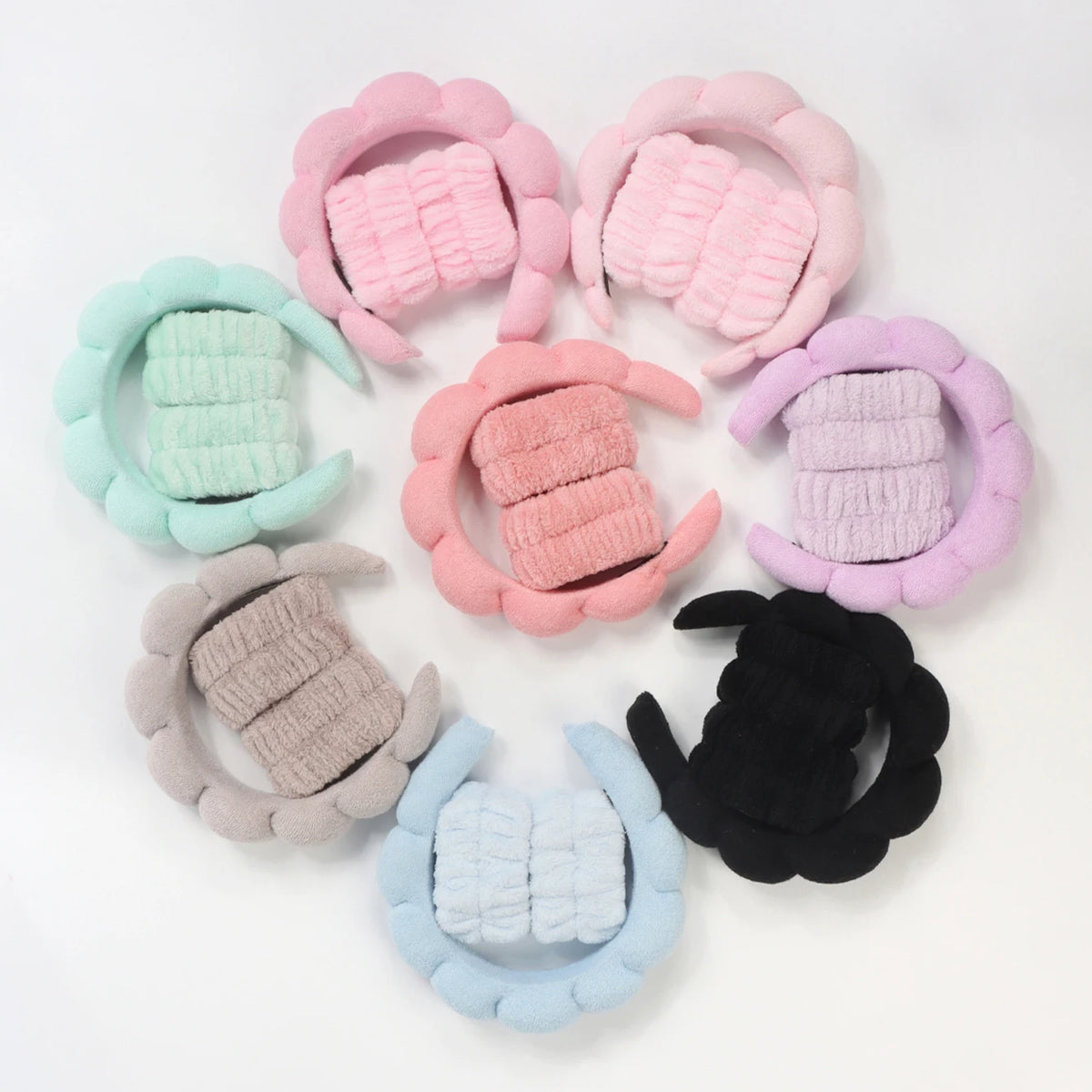 Aurellune Spa Wash Wristbands & Headband